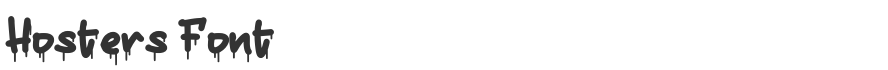 Hosters Font