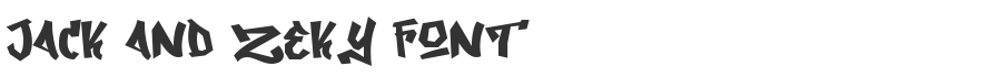 Jack and Zeky Font