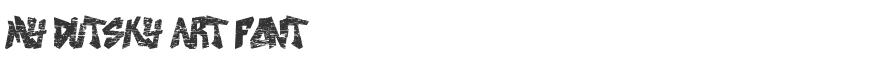 My Dutsky Art Font