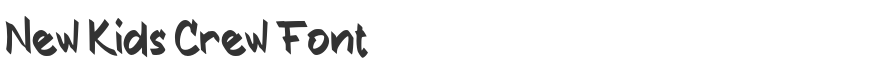 New Kids Crew Font