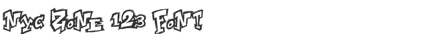 NYC Zone 123 Font