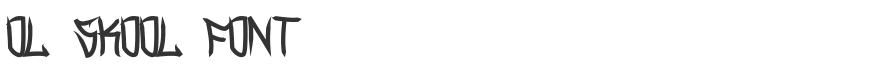 Ol Skool Font