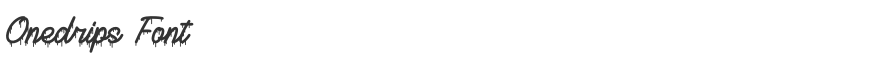 Onedrips Font