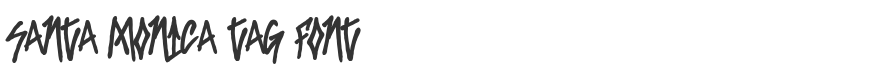 Santa Monica Tag Font