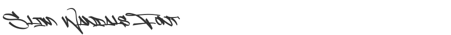 Slim Wandals Font