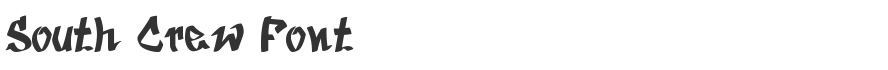 South Crew Font