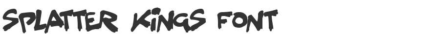 Splatter Kings Font