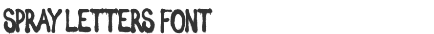 Spray Letters Font