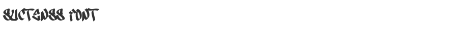 Suctenss Font