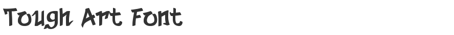 Tough Art Font