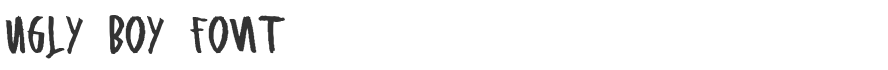 Ugly Boy Font