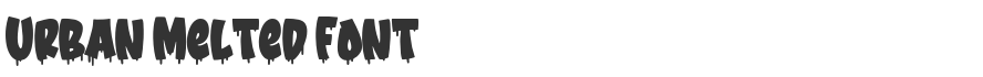Urban Melted Font