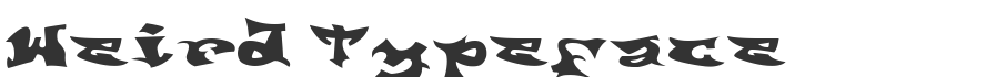 Weird Typeface