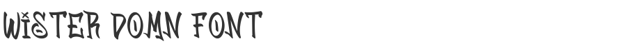 Wister Domn Font