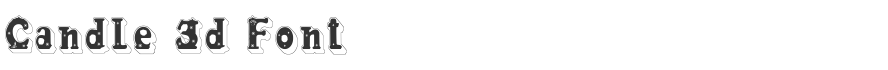 Candle 3d Font