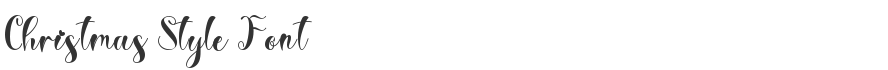 Christmas Style Font