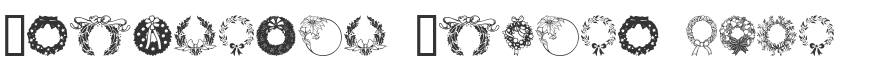 Christmas Wreath Font