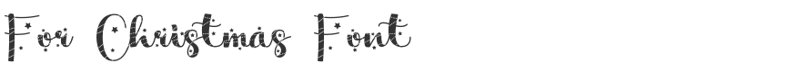 For Christmas Font