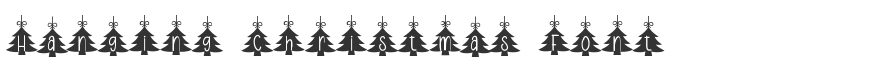 Hanging Christmas Font