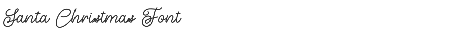 Santa Christmas Font