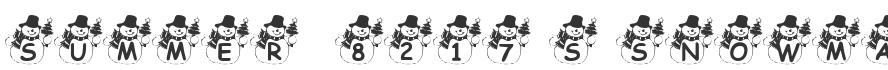 Summer’s Snowman Font