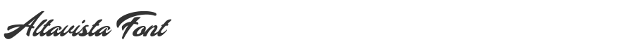 Altavista Font