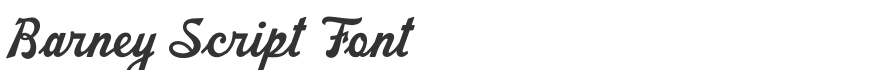 Barney Script Font