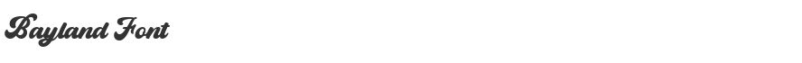 Bayland Font