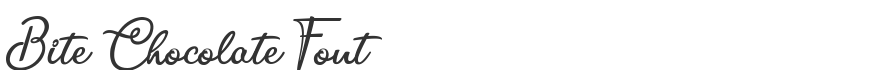 Bite Chocolate Font