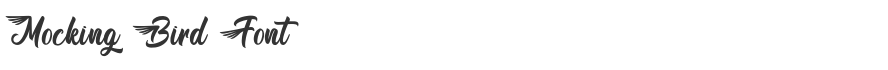 Mocking Bird Font
