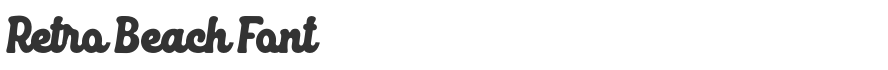 Retro Beach Font