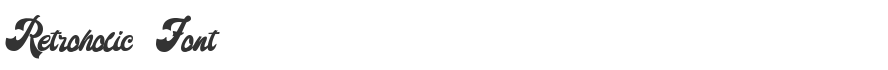 Retroholic Font