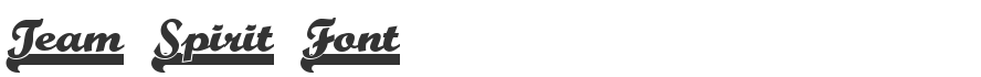 Team Spirit Font