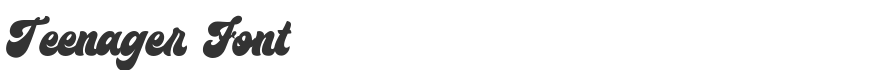 Teenager Font