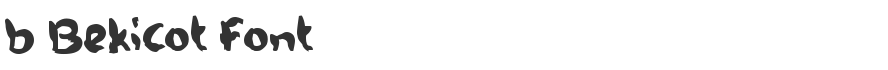 b Bekicot Font