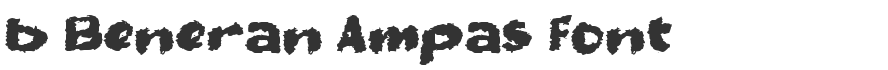 b Beneran Ampas Font