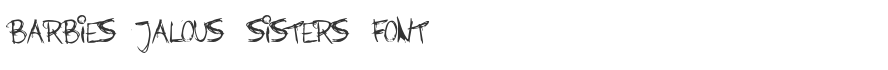 Barbies Jalous Sisters Font