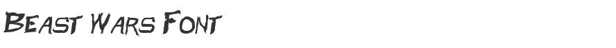 Beast Wars Font