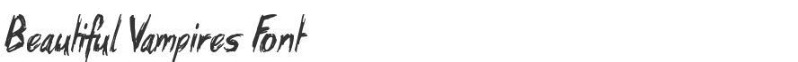 Beautiful Vampires Font