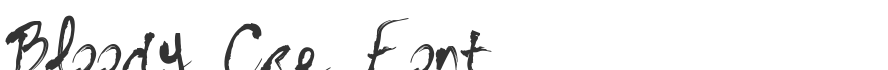 Bloody Cre Font