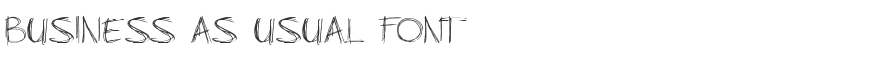 Business As Usual Font