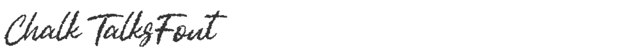 Chalk Talks Font