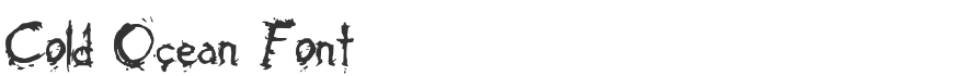 Cold Ocean Font