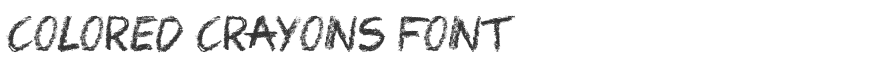 Colored Crayons Font