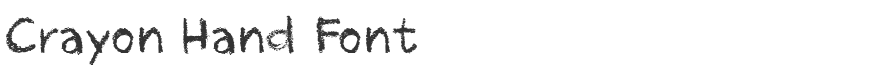 Crayon Hand Font