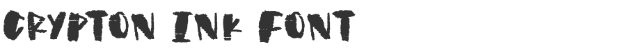 Crypton Ink Font