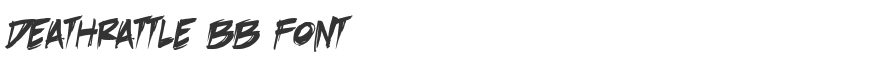 DeathRattle BB Font