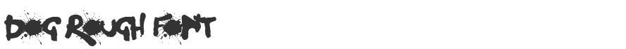 Dog Rough Font