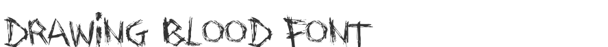 Drawing Blood Font