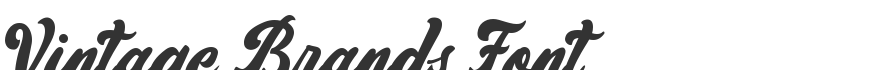 Vintage Brands Font
